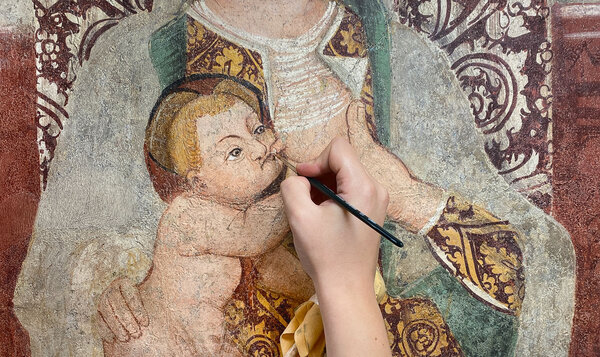 Madonna del Latte nella chiesa di Sant'Orsola di Como